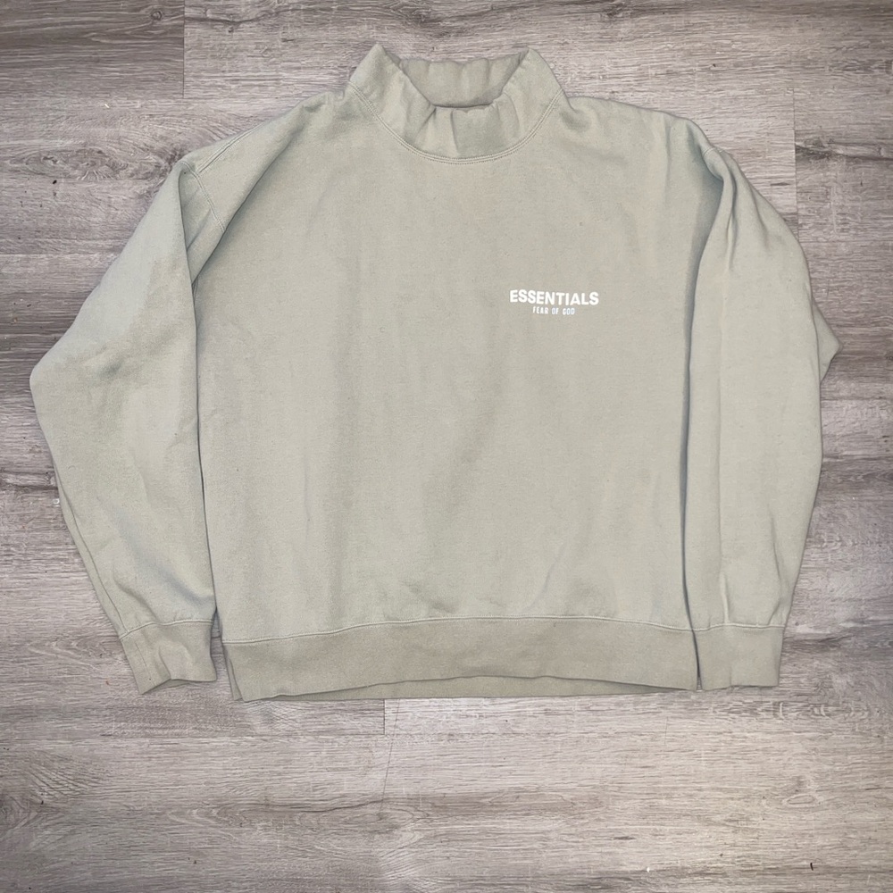 Essentials Fear of God Men's Cream Crewneck Sweater